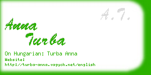 anna turba business card